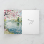 Carte Mariage du lac romantique (Intérieur)