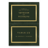 Carte mariage du nom d'invité Gold green (Par défaut)