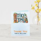 Carte Mariage du parti Tropical Tiki Luau Fête des marié (Fleur jaune)