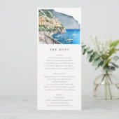Carte Mariage du paysage de la côte d'Amalfi Itali (Debout devant)