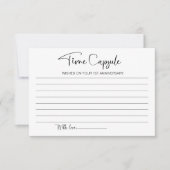 Carte mariage du premier anniversaire de temps (Devant)