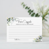 Carte mariage du premier anniversaire de temps (Debout devant)