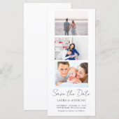 Carte Mariage du stand photo de la bande photo (Devant / Derrière)