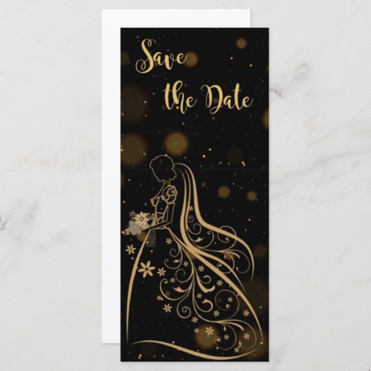 Carte Mariage élégant (Devant / Derrière)