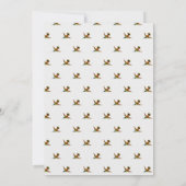 Carte Mariage élégant Colibri gris clair (Dos)