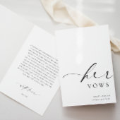 Carte Mariage Ellesmere Her Vows