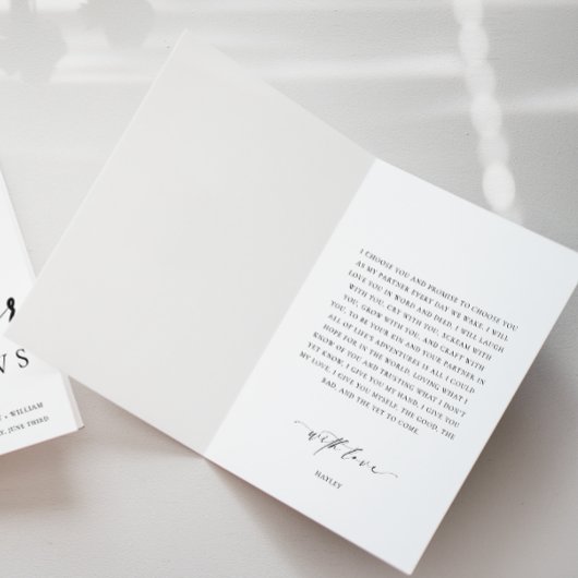 Carte Mariage Ellesmere Her Vows