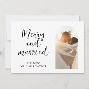 Carte Mariage Elopement de Noël