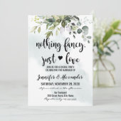 Carte Mariage en fuite dans la verdure (Debout devant)