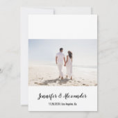 Carte Mariage en fuite dans la verdure (Dos)