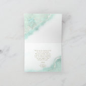 Carte Mariage en mousse de mer ID837 (Intérieur)