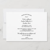 Carte Mariage Enregistrer la date Beaucoup de photos Col (Dos)