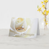 Carte Mariage espagnol félicitations (Fleur jaune)