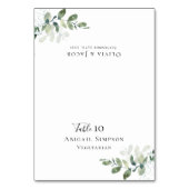 Carte Mariage Eucalyptus avec choix de repas (Par défaut)