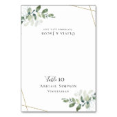 Carte Mariage Eucalyptus avec choix de repas (Par défaut)