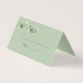 Carte Mariage Eucalyptus Succulente Foliage (Back)