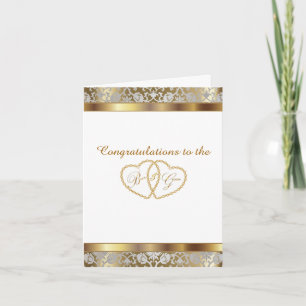 Carte Mariage - Félicitations à la mariée et à la mariée