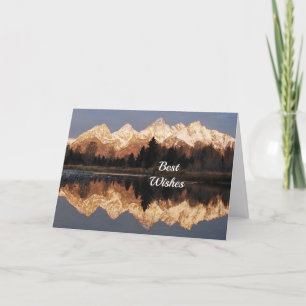 Carte Mariage Félicitations à Mountain Reflection