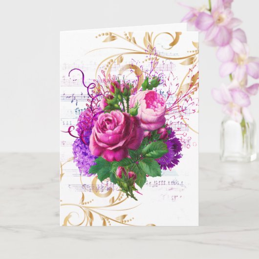 Carte Mariage Félicitations Ajouter des noms Lilac Ephem (Orchidée)