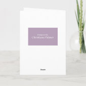 Carte mariage - Félicitations au couple heureux (Dos)