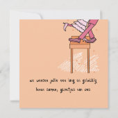 carte mariage félicitations invitation (Dos)