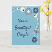 Carte Mariage Félicitations Message personnalisé Fleur b (Fleur jaune)