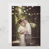 Carte Mariage Festif Lumière Gold Custom Whimsical Scrip (Devant)