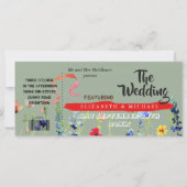 Carte Mariage Festival Moderne Floral (Devant)