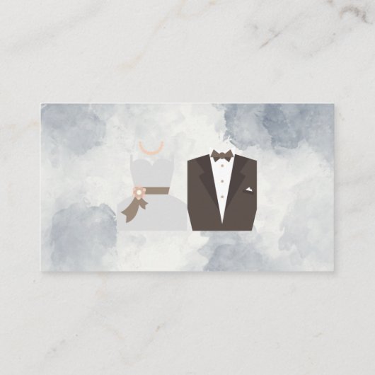 Carte Mariage Fête des mariées B & G (Dos)