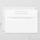 Carte Mariage Feuille des tournesols rustiques Eucalyptu (Dos)