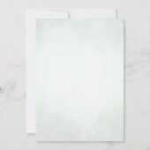 Carte Mariage Feuille verte Botanique (Dos)