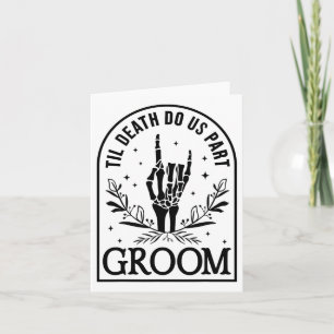 Carte Mariage Fiançailles de la mariée Groom Halloween C