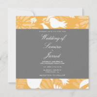 Mariage Fleur de Tulipe Jaune Gris Botanique Moder