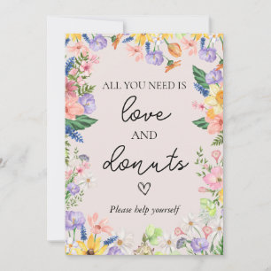 Carte Mariage fleur sauvage Spring Love and Dount