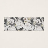 carte Mariage floral argent romantique (Dos)