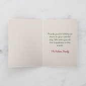 Carte Mariage floral chat mignon félicitations salutatio (Intérieur)