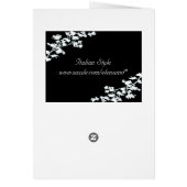 Carte Mariage Floral Deco (Dos)