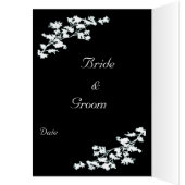 Carte Mariage Floral Deco (Intérieur (Gauche))