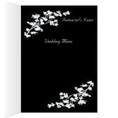 Carte Mariage Floral Deco (Intérieur (Droit))