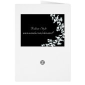 Carte Mariage Floral Deco Blanc (Dos)