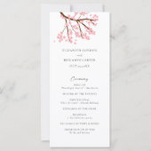 Carte Mariage Floral Élégant Script (Devant)