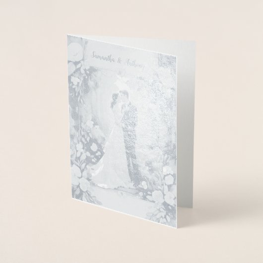 Carte Mariage Foil personnalisée (Devant)