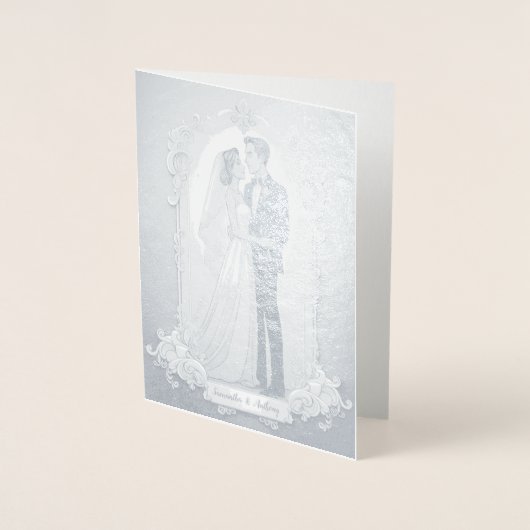 Carte Mariage Foil personnalisée (Devant)
