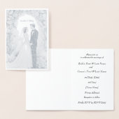 Carte Mariage Foil personnalisée (Affichage)