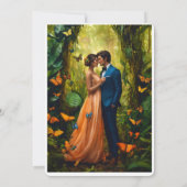 Carte Mariage forestier enchanteresse (Dos)