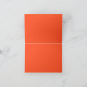 Carte Mariage Frère Minimal Simple orange rose (Intérieur)