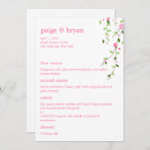 Carte Mariage Garden Blooms (Devant / Derrière)