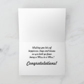 Carte Mariage gay lesbien deux mariées (Intérieur)