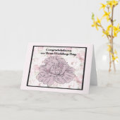 Carte Mariage générale avec Rose Lavender & Fleurs (Fleur jaune)