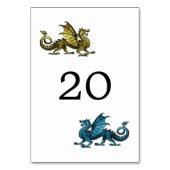 Carte Mariage Gold Blue Dragon (Dos)
